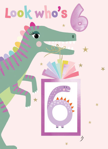 Picture of LOOK WHOS 6 BIRTHDAY CARD